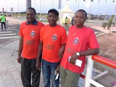 Leandre, David et Boris, CAN au Gabon