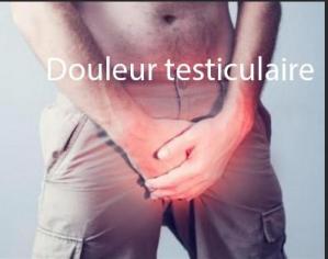 Douleur en bas douleur aux  testicules