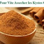 Kyste ovarien et cannelle pour assecher kyste