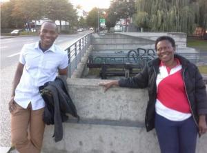 Rennes en France un peu de velo, Deo et Maman