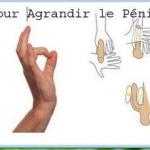 Signe ok pour agrandir le penis